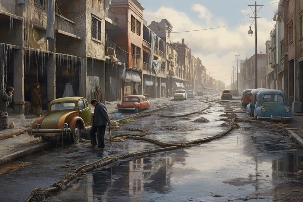 Janis Smits, City Washing, Latvia, AI Image